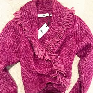 NWT Joie wool pink/plum colored sweater. Super soft and not scratchy. Size small